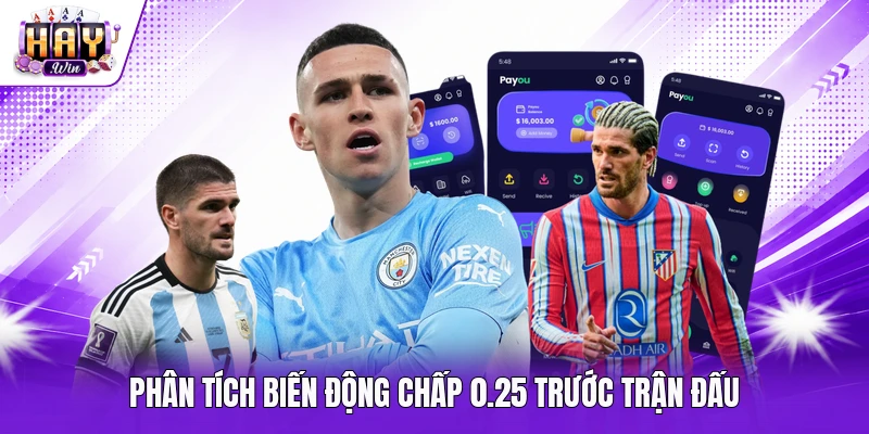 Phân tích biến động chấp 0.25 trước trận đấu
