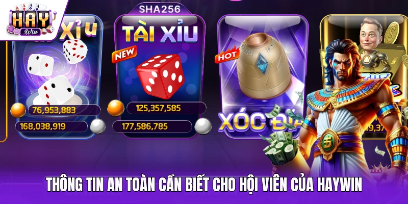 Thông tin an toàn cần biết cho hội viên của Haywin